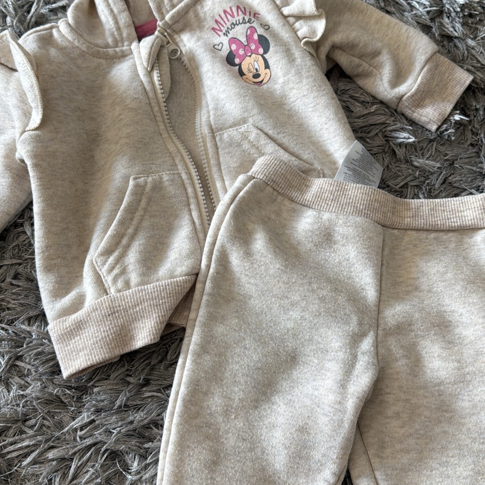 Minnie Mouse Baby Hoodie and Pants Set